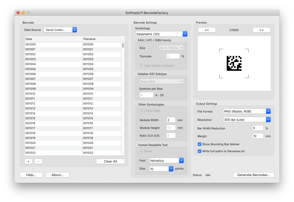 barcode producer not optimized for your mac