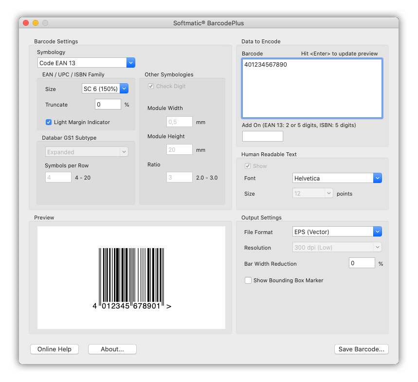 free barcode maker mac