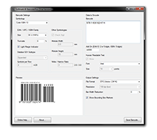 Screenshot Barcode Software PC
